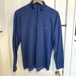 Patagonia Men’s Capilene 1/4 Quarter zip Pullover Jacket Sweater Shirt Blue sz L